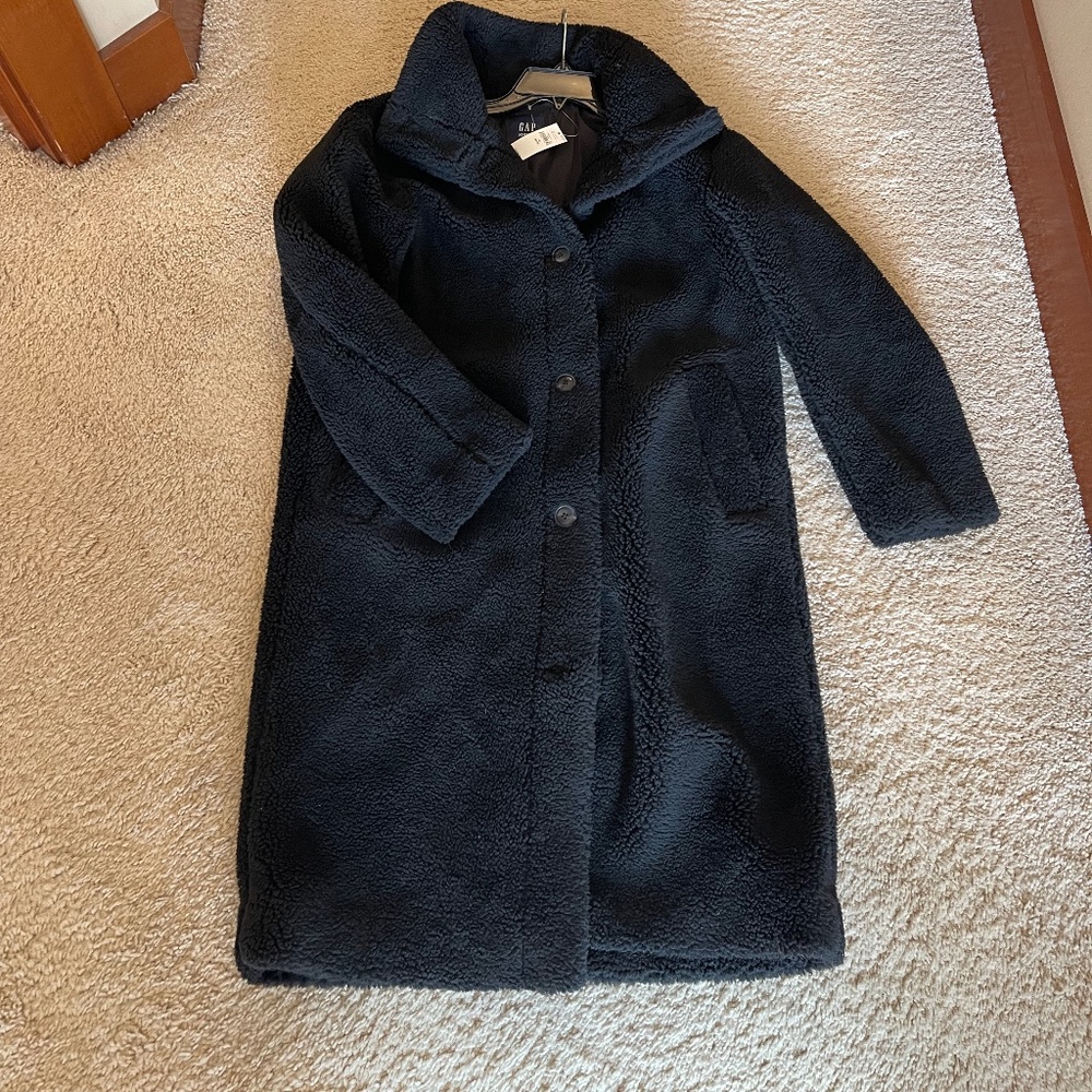 Gap NWT Sherpa Long Jacket
